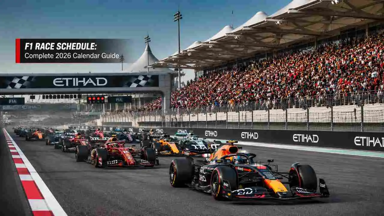 F1 Race Schedule 2026